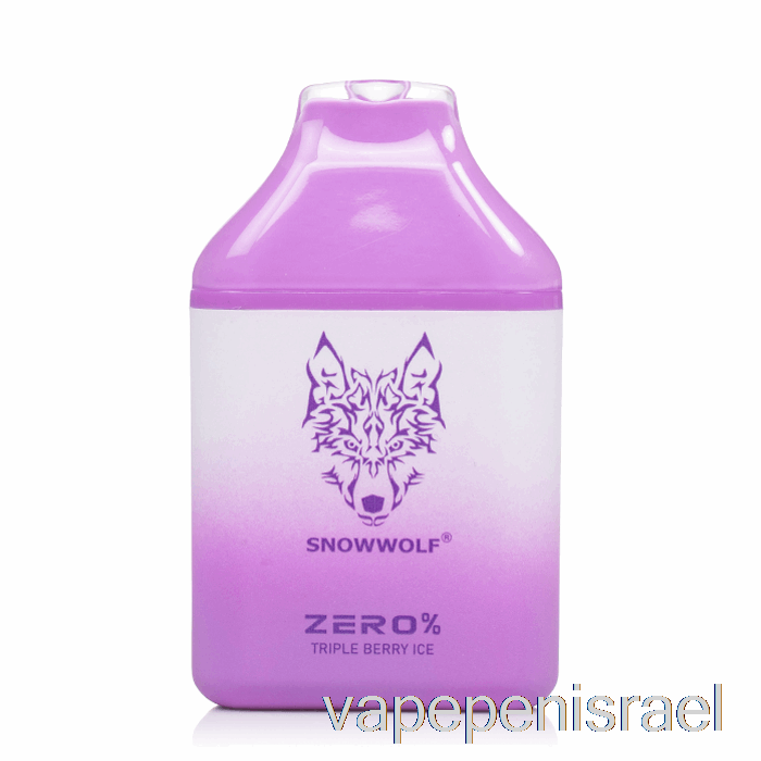 חד פעמי Vape Israel Snowwolf Zero 5500 0% ללא ניקוטין חד פעמי טריפל ברי אייס